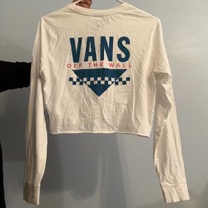 White Vans Cropped Top